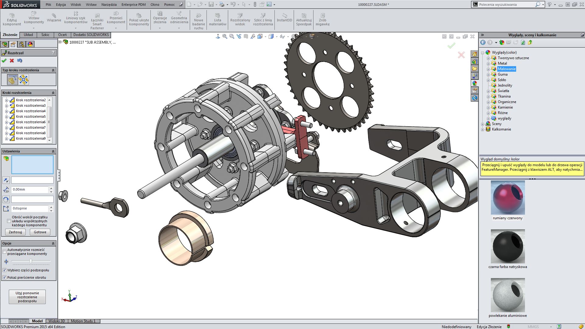 Un screenshot de SolidWorks